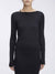 Pre-loved I Q Nova Slash neck Top, Black
