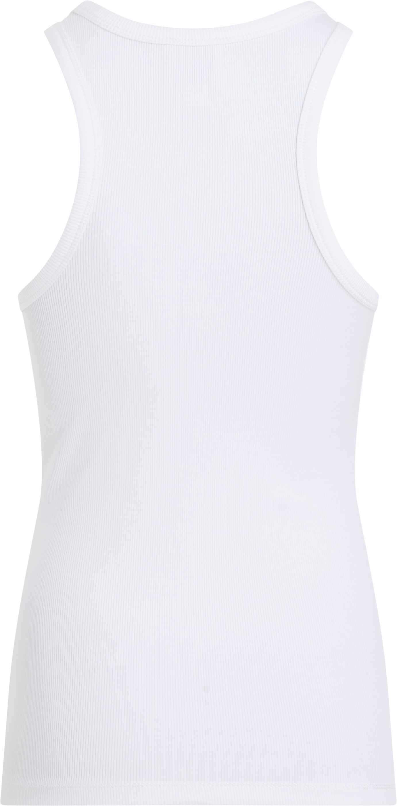 CK Graphic Rib Tank, White