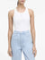 CK Graphic Rib Tank, White
