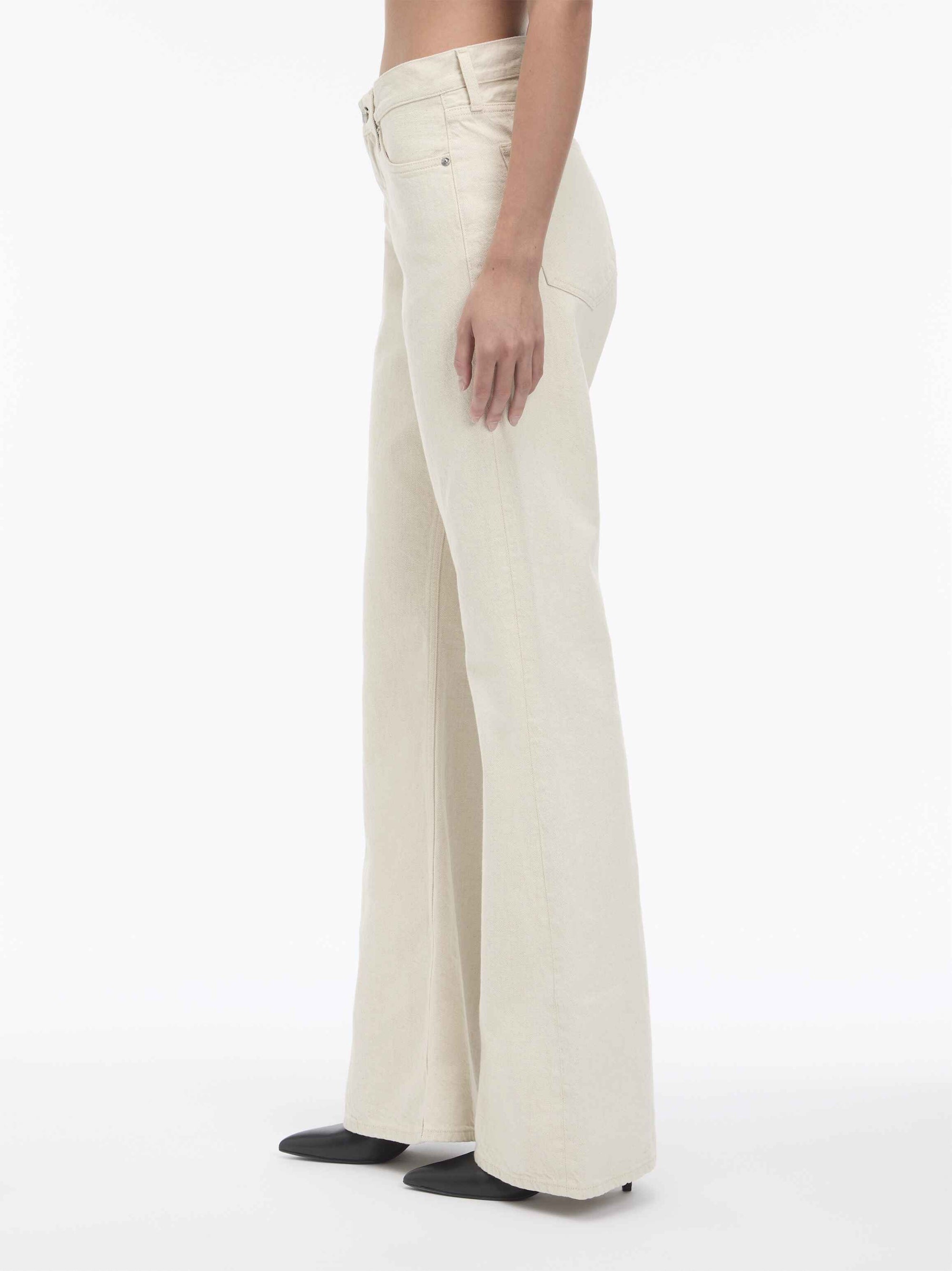 CK Mid Rise Relaxed Flared Jeans