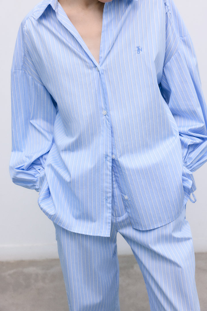 Aura Blue Stripe Shirt