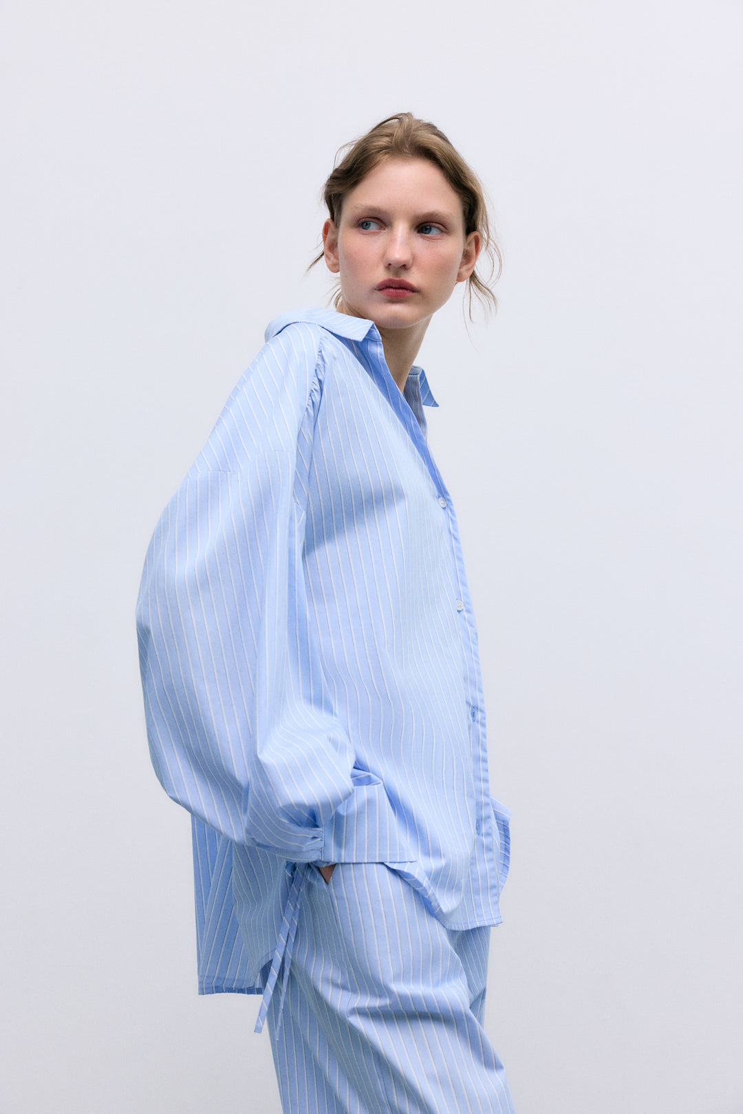 Aura Blue Stripe Shirt