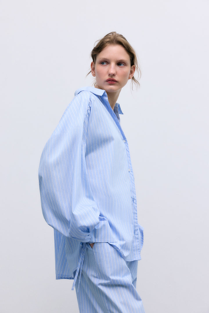 Aura Blue Stripe Shirt