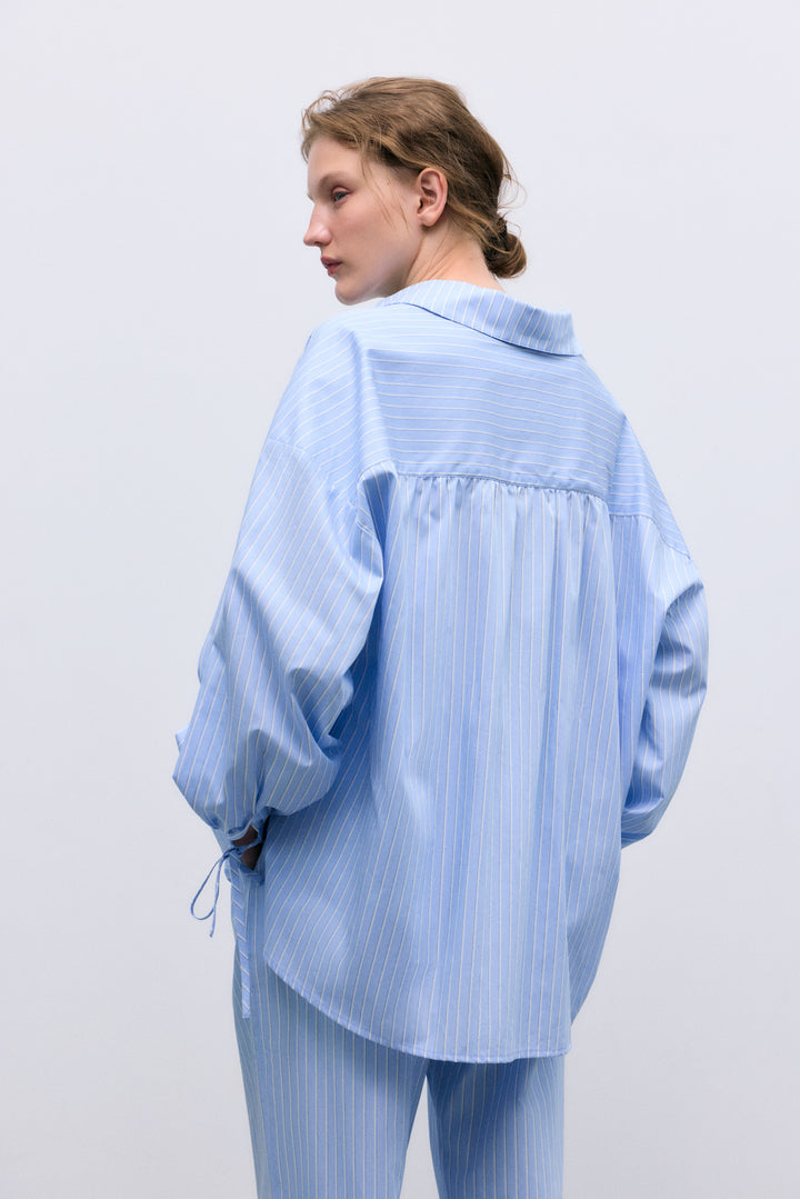 Aura Blue Stripe Shirt