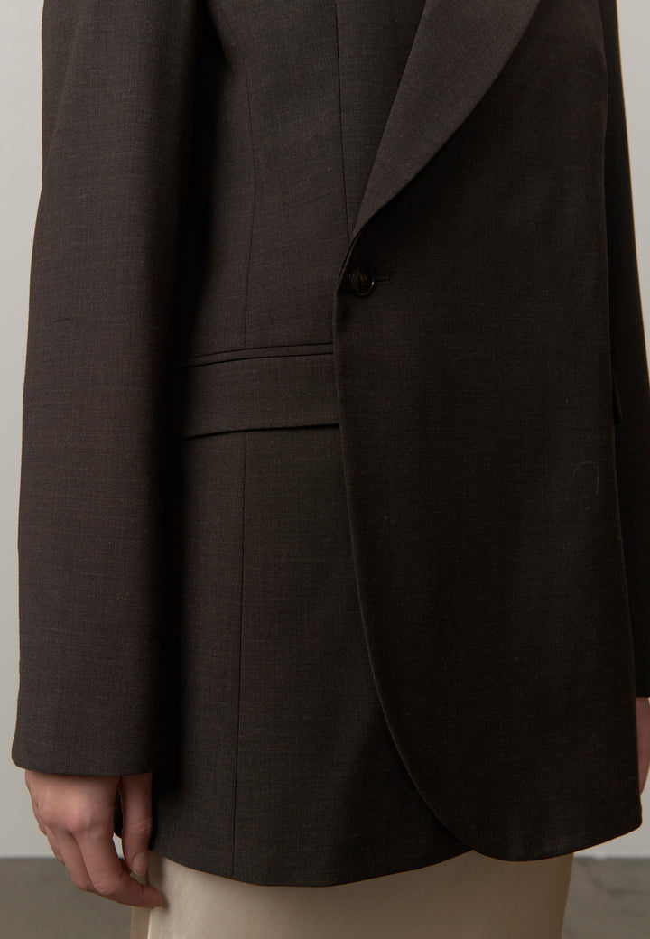 Lilith Regular Blazer - Brown Melange