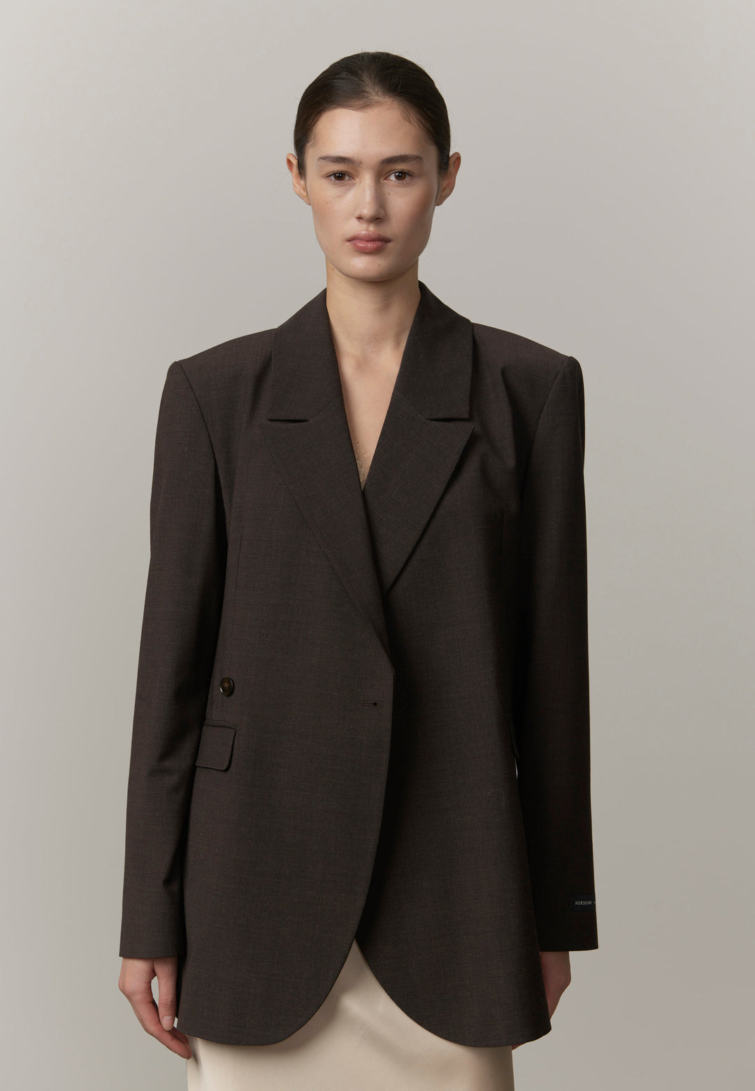Lilith Regular Blazer - Brown Melange