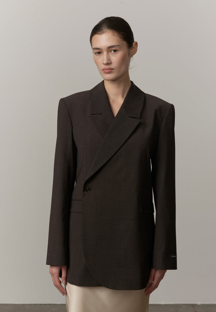 Lilith Regular Blazer - Brown Melange