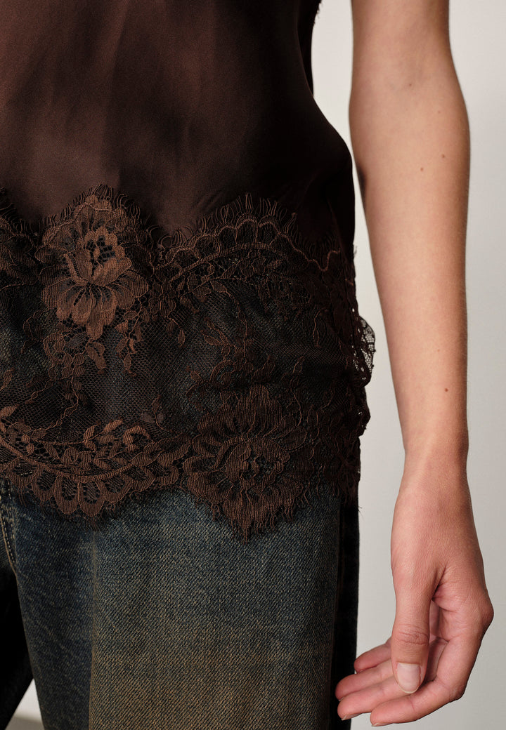 Linnea Top, Java Brown
