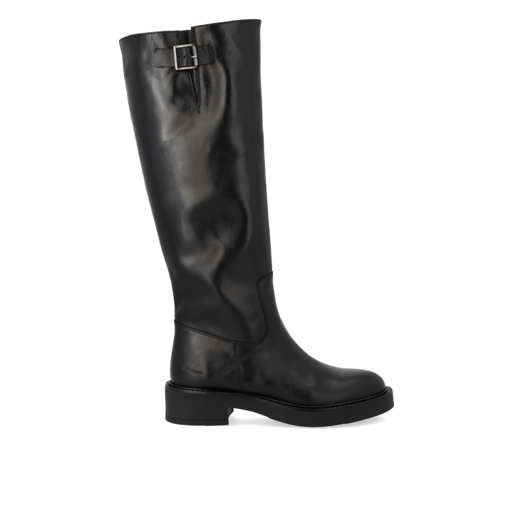 Long Buckle Boots - Black