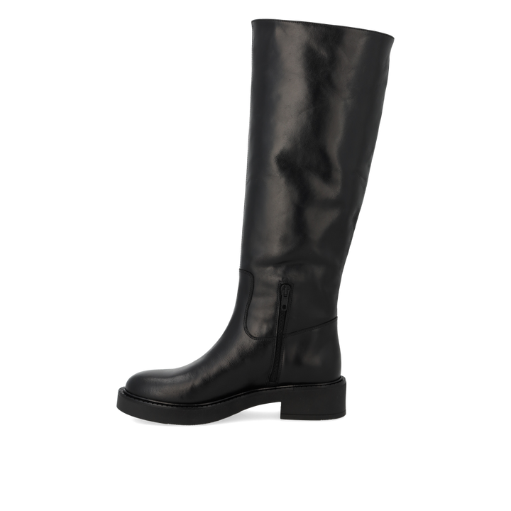 Long Buckle Boots - Black