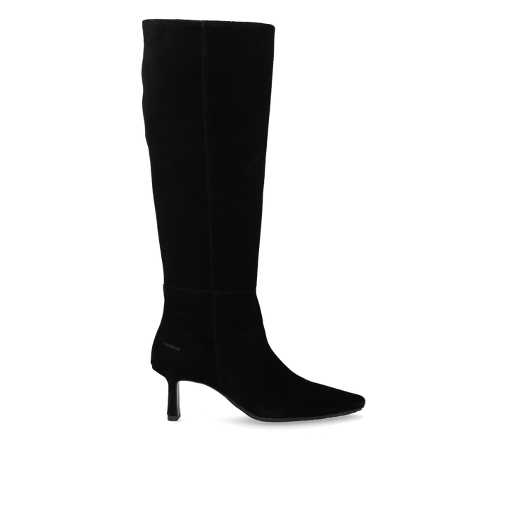 Long Suede Boots - Black