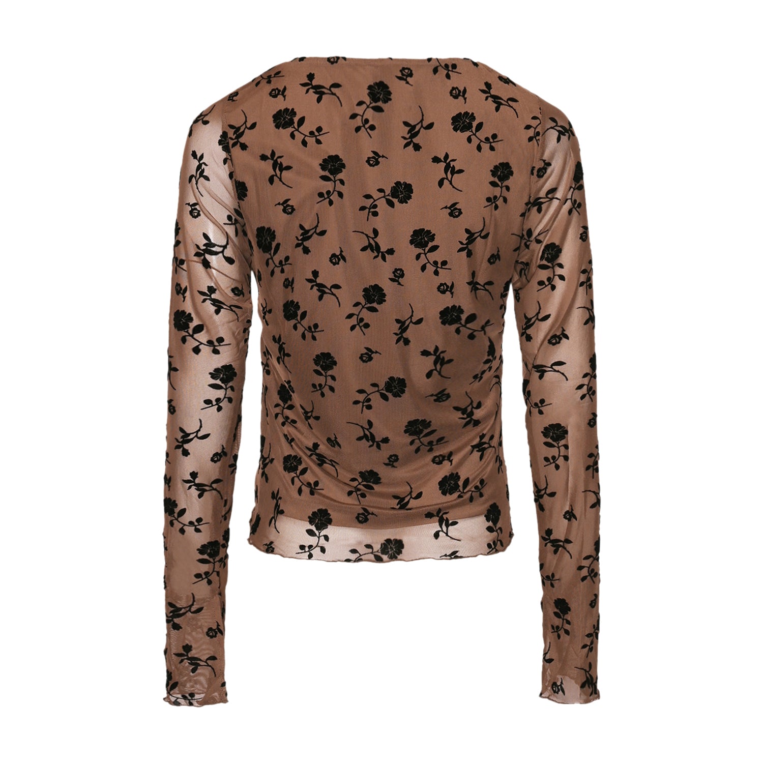 Lucille top, Morel Print