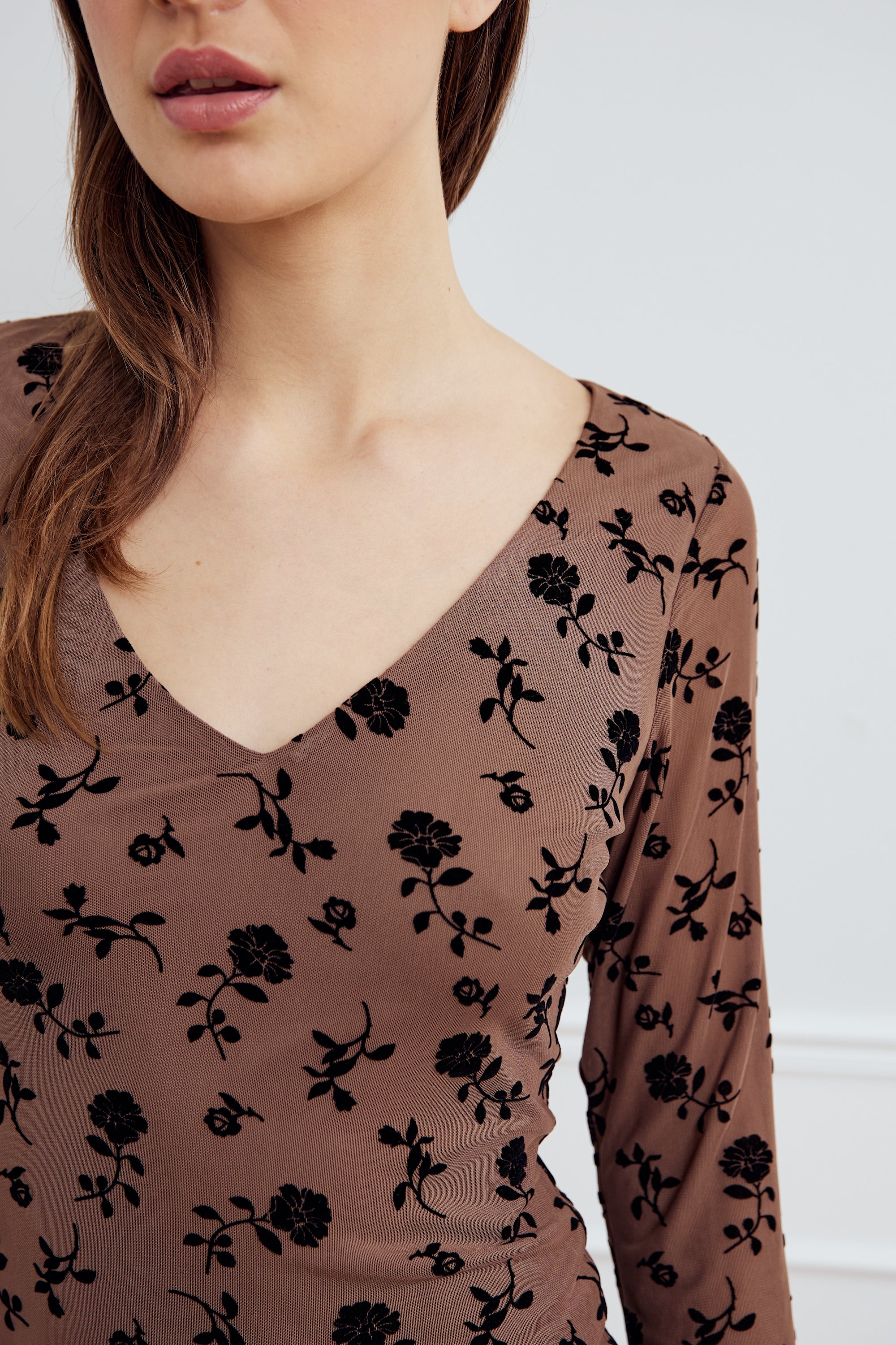 Kameyella Dress, Morel Print