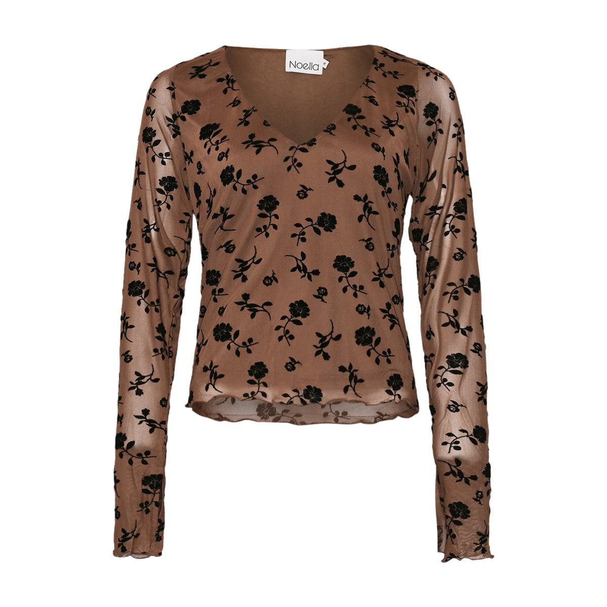 Lucille top, Morel Print