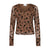 Lucille top, Morel Print