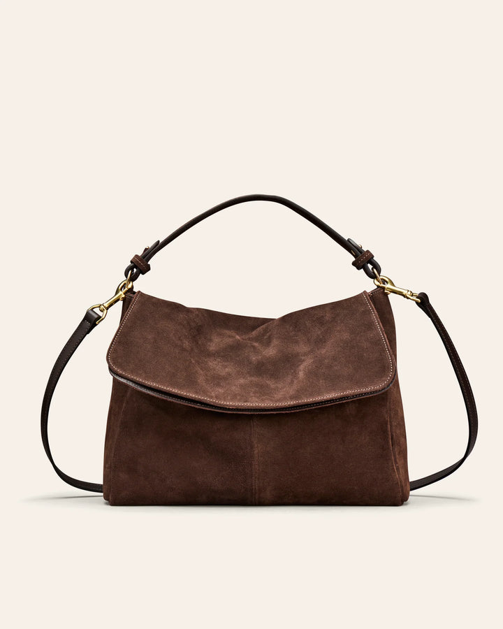 Mabi Shoulder Bag - Umber Suede