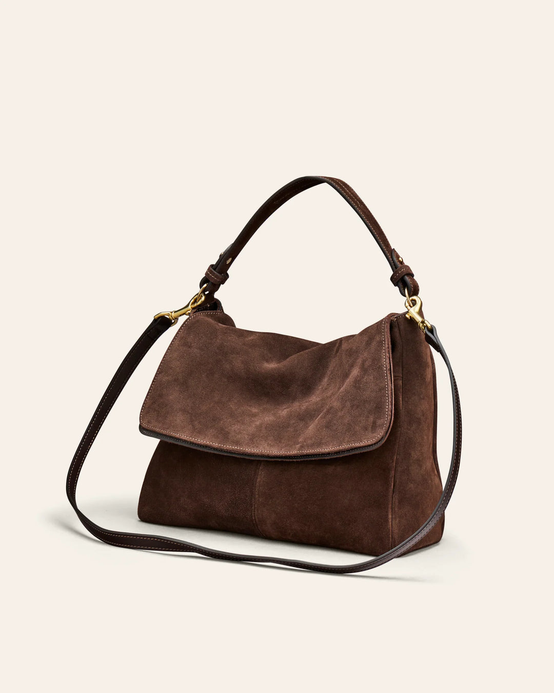 Mabi Shoulder Bag - Umber Suede