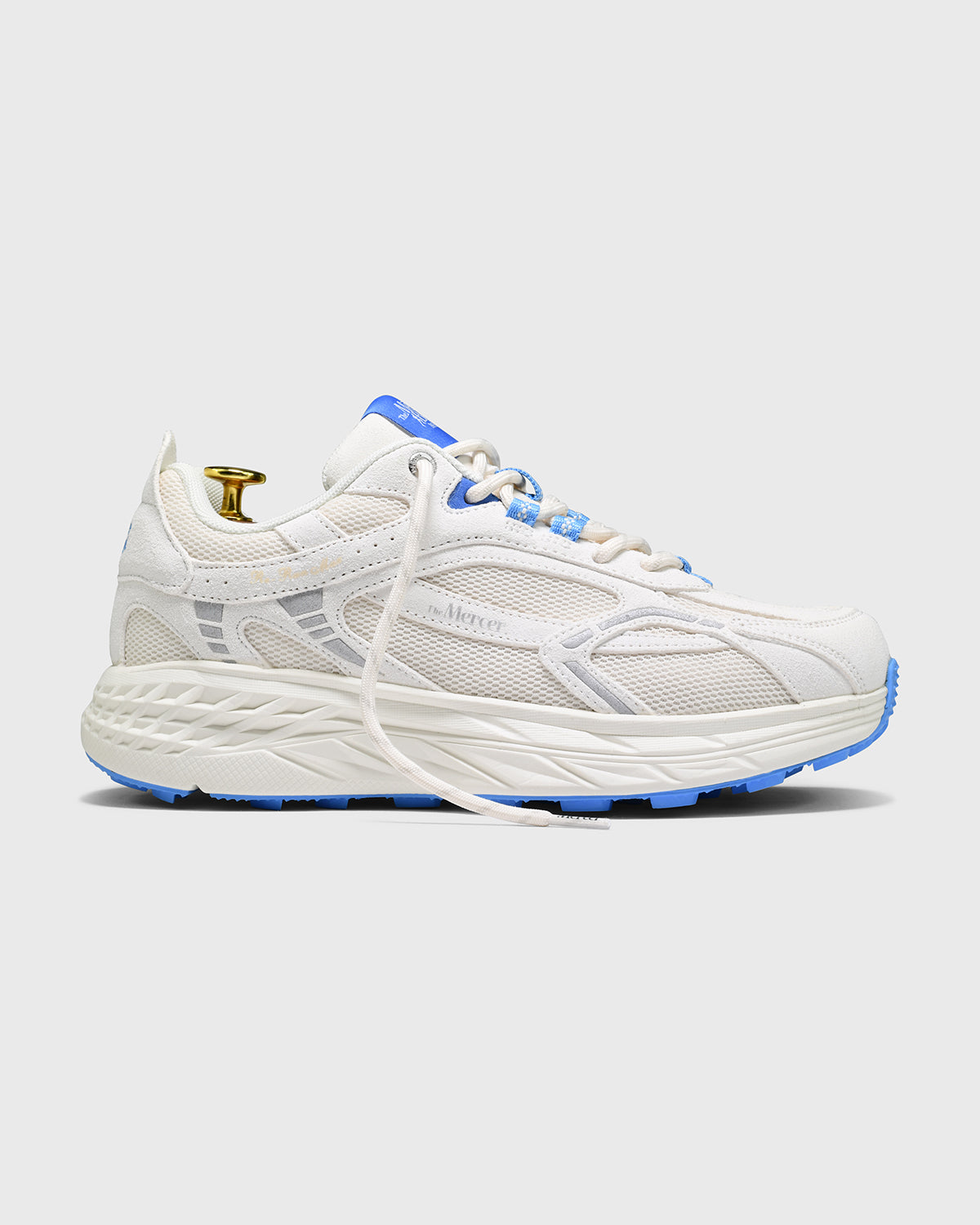 The Re-Run Max Suede, White/Blue