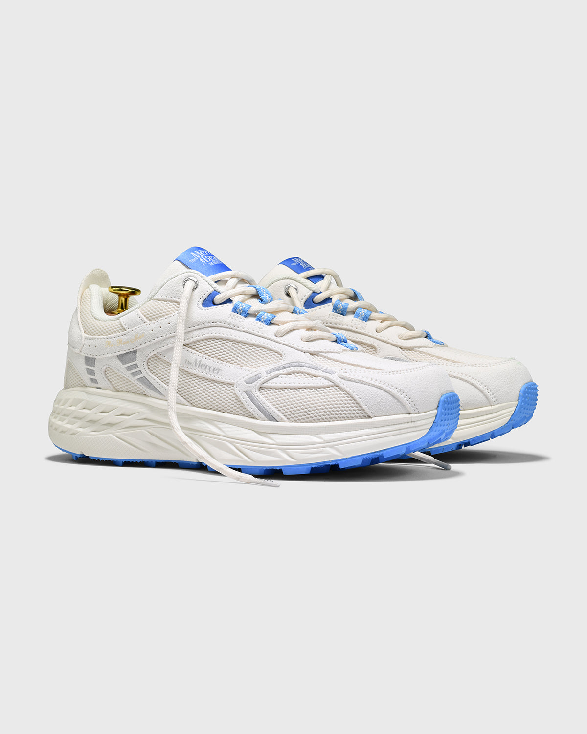 The Re-Run Max Suede, White/Blue