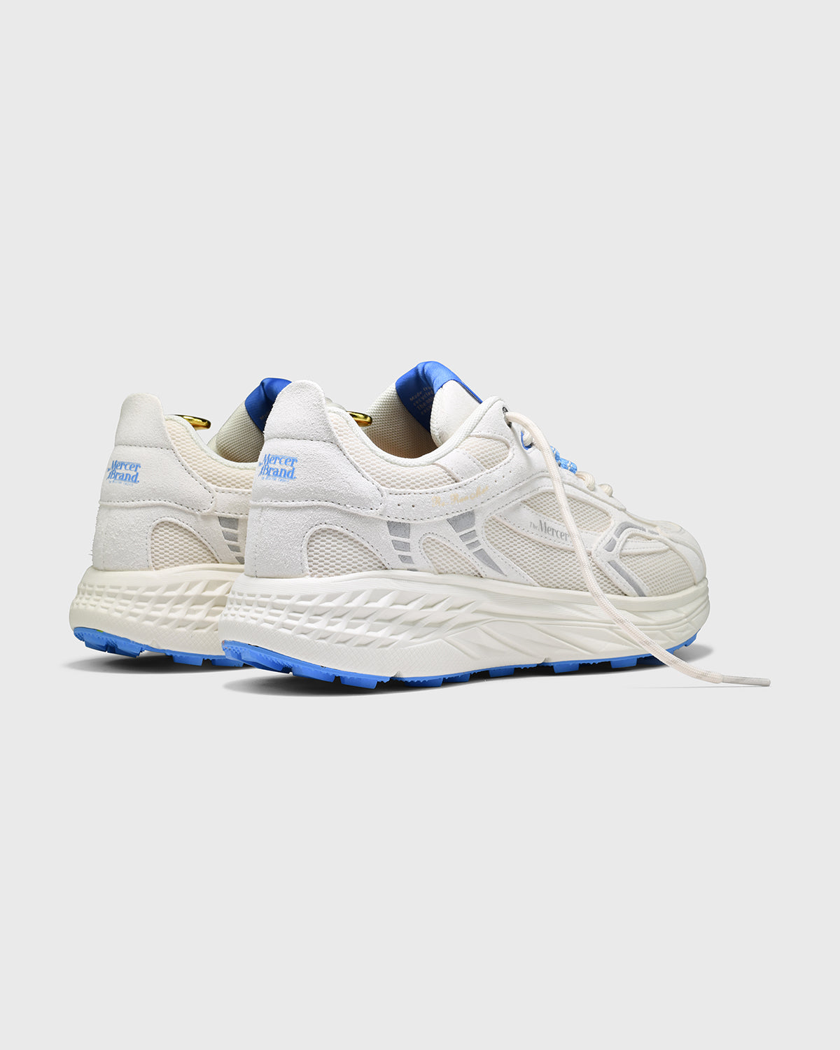 The Re-Run Max Suede, White/Blue
