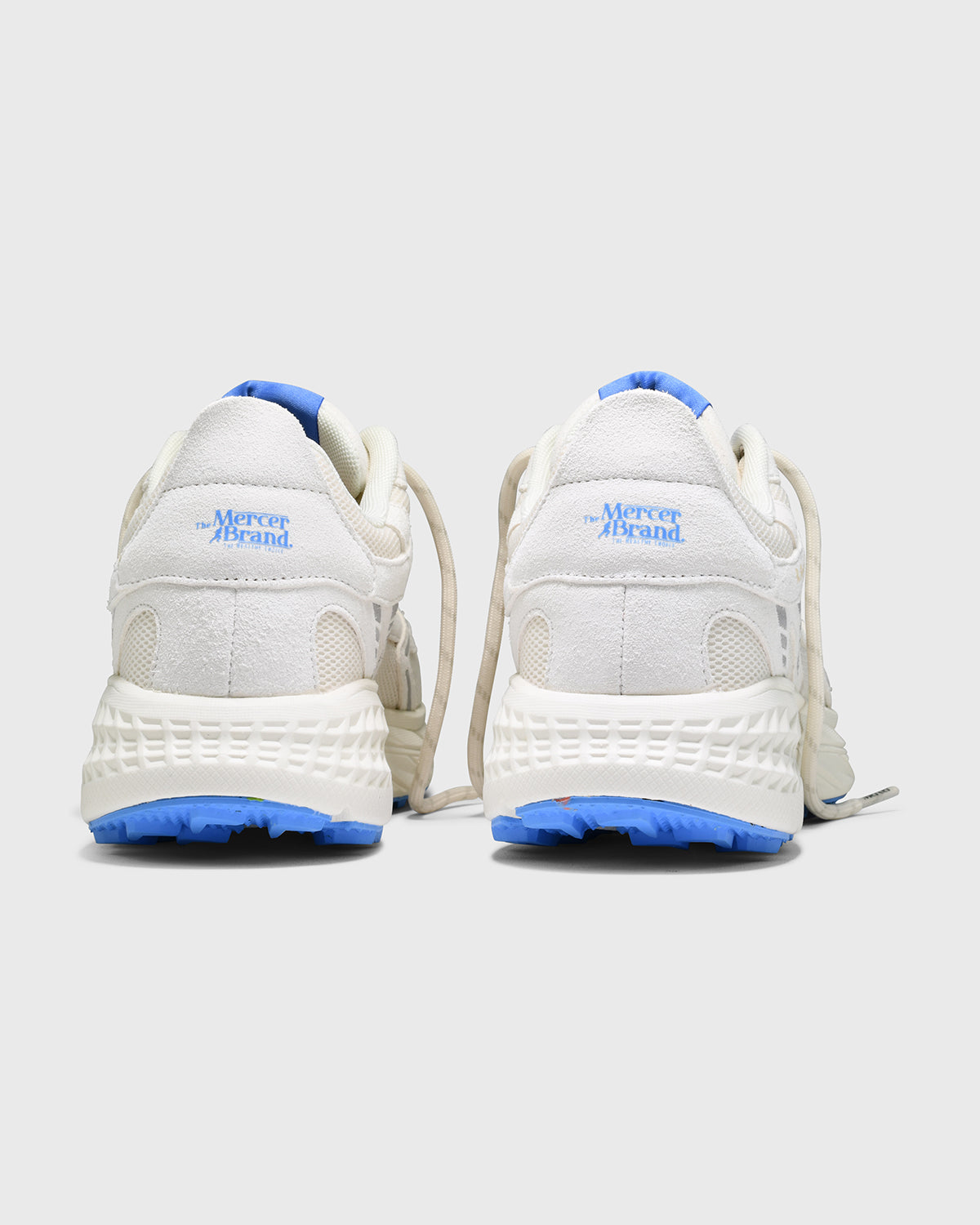 The Re-Run Max Suede, White/Blue