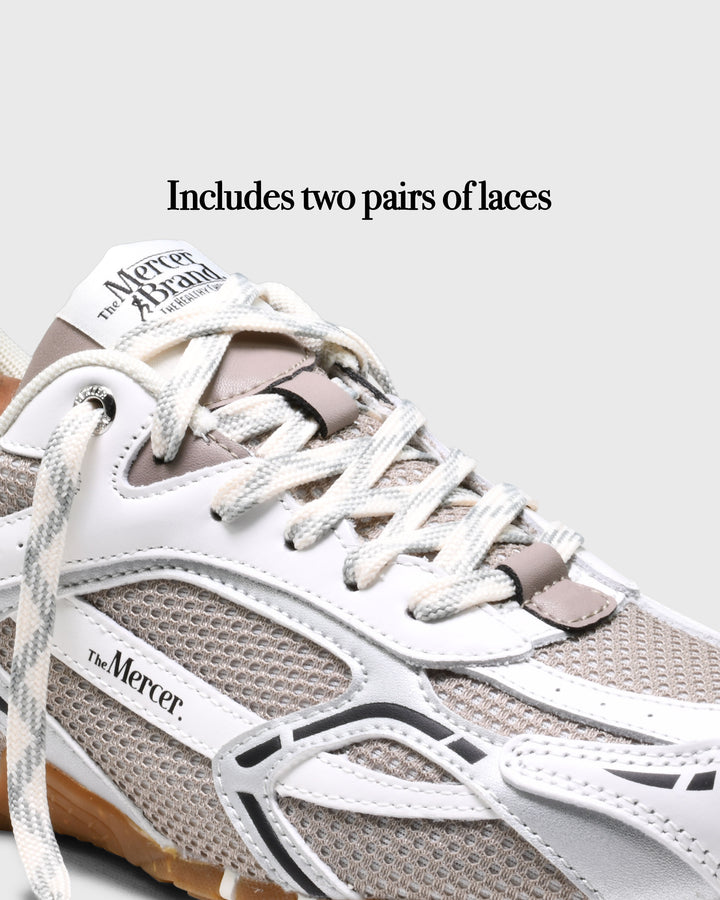 The Re-Run Drive, White/Brown