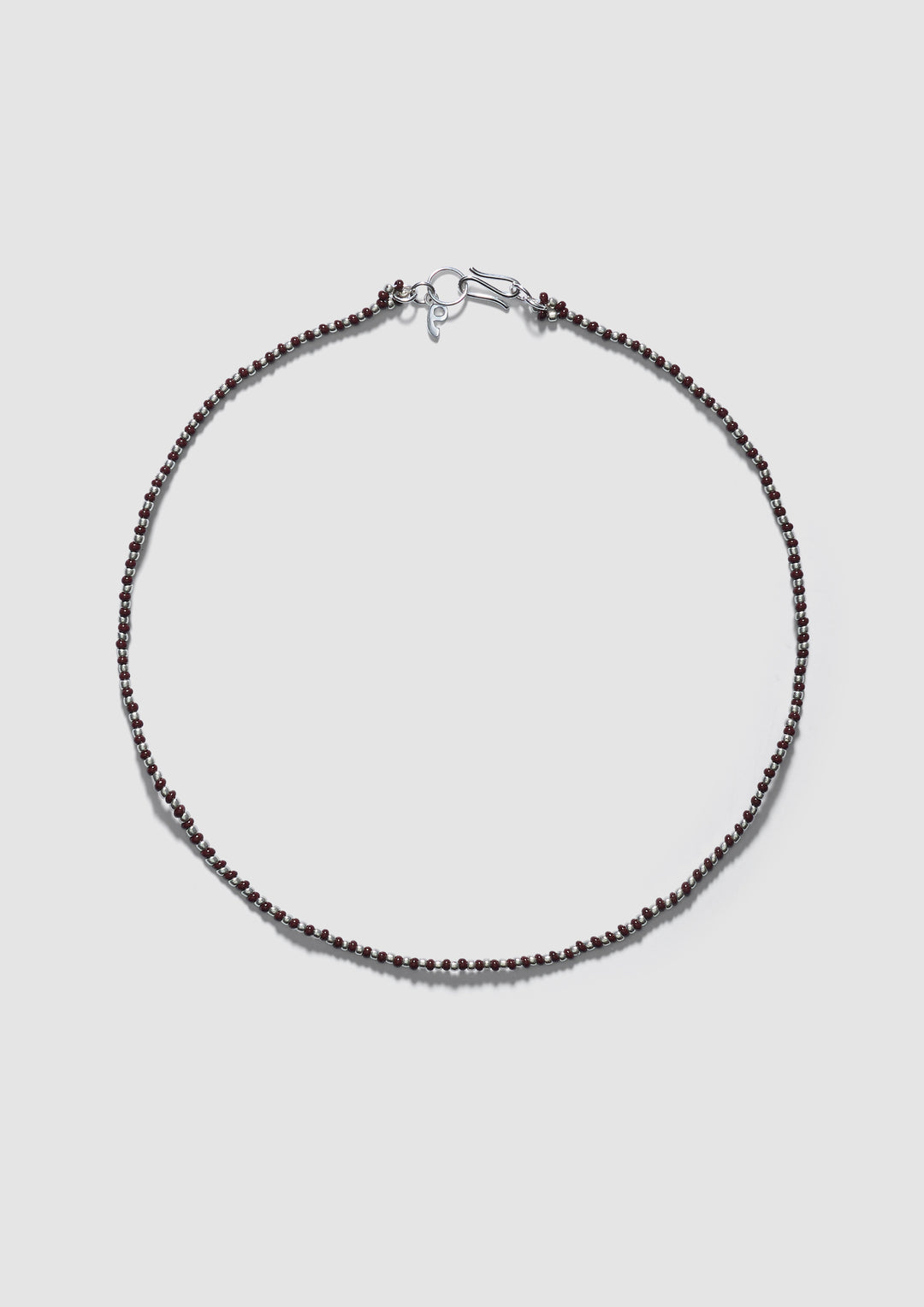 Mini Striped Necklace - Brown