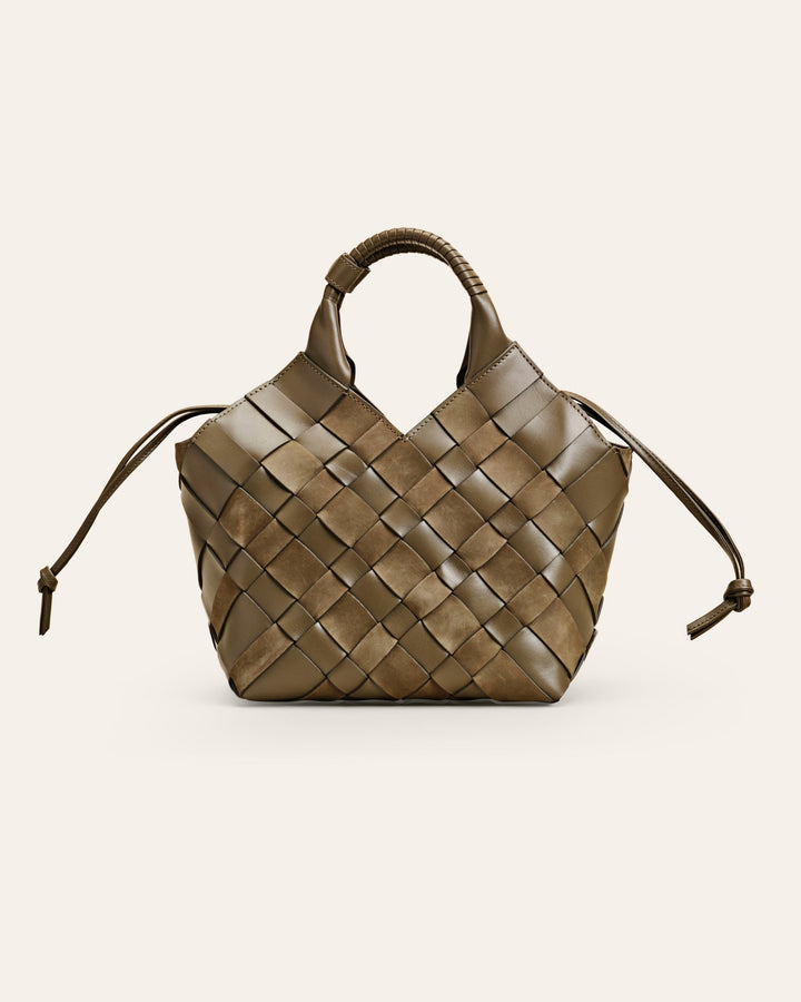 Misu Leather Bag Medium, Kombu Green Mix