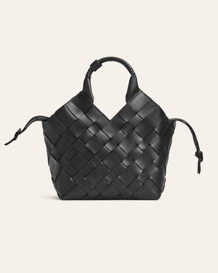 Misu Leather Bag Medium, Black