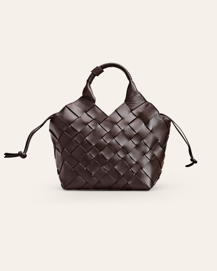 Misu Leather Bag Medium, Umber