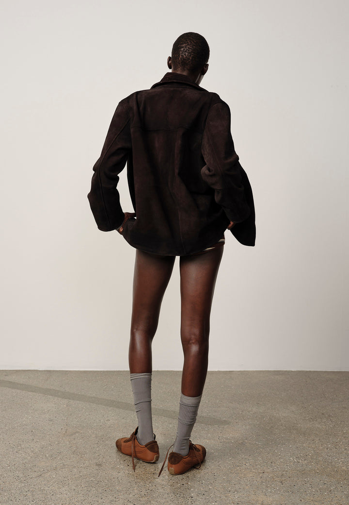 Manon Suede Jacket - Coffee