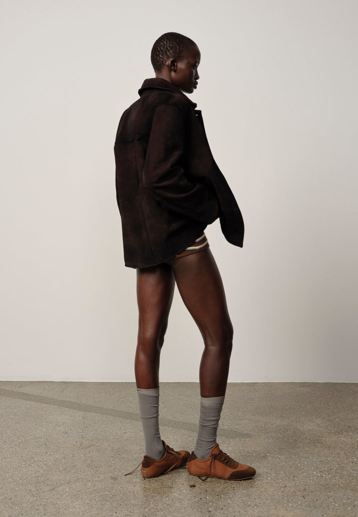 Manon Suede Jacket - Coffee
