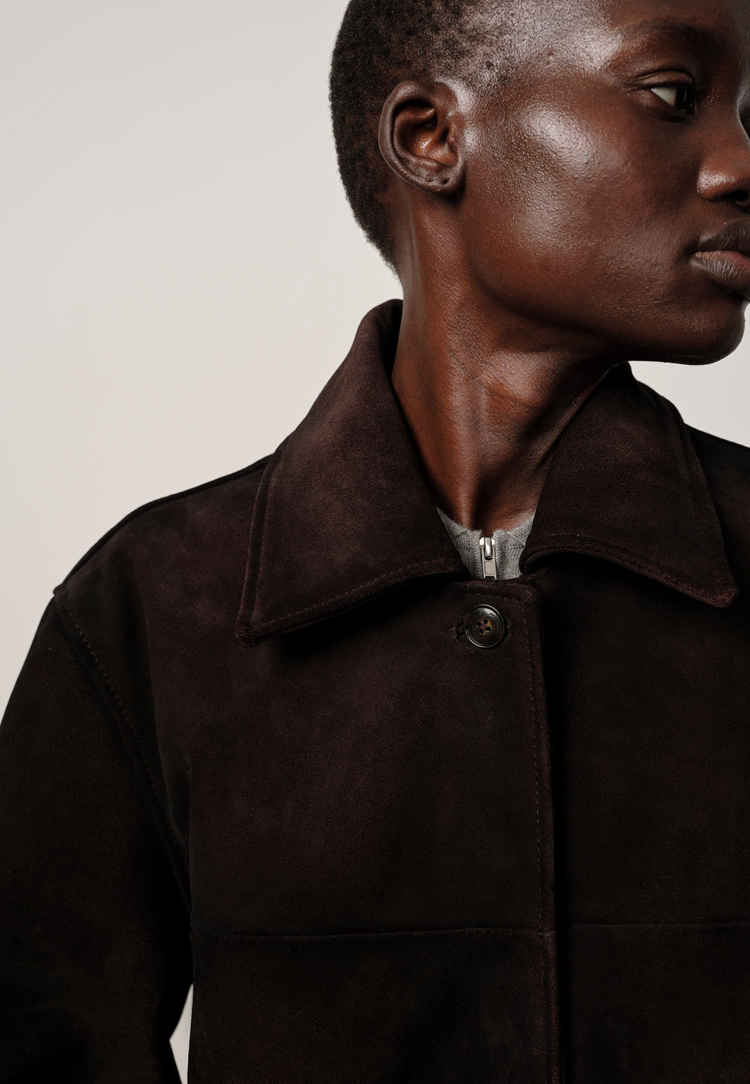 Manon Suede Jacket - Coffee