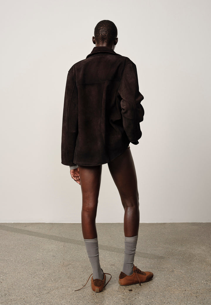 Manon Suede Jacket - Coffee