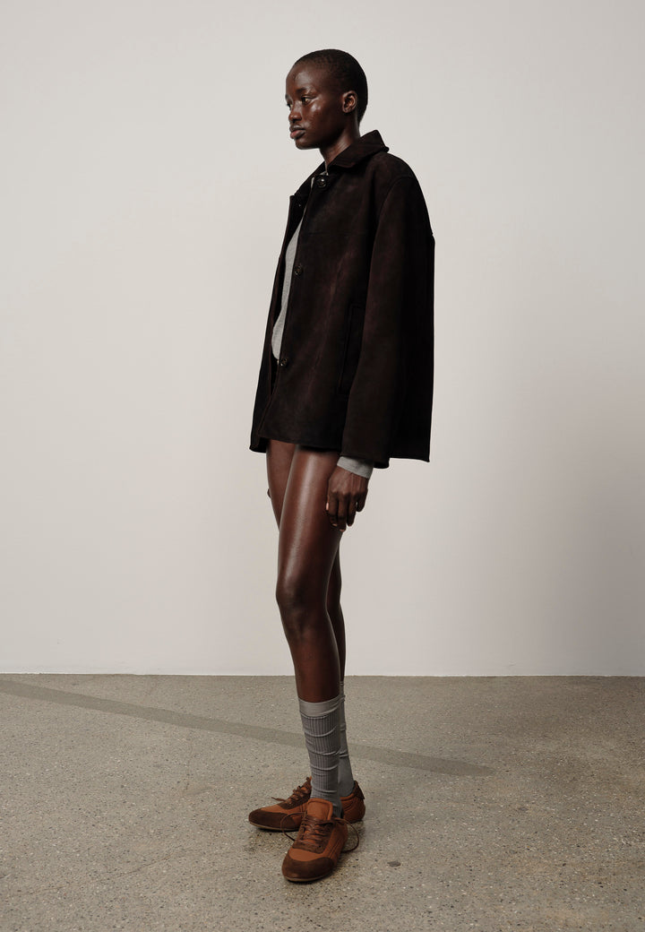 Manon Suede Jacket - Coffee