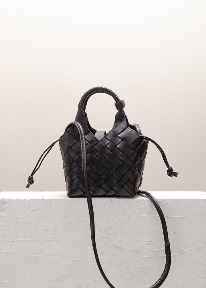Misu Leather Bag Mini, Black