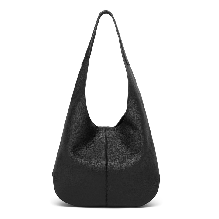 Leather Hobo, Black