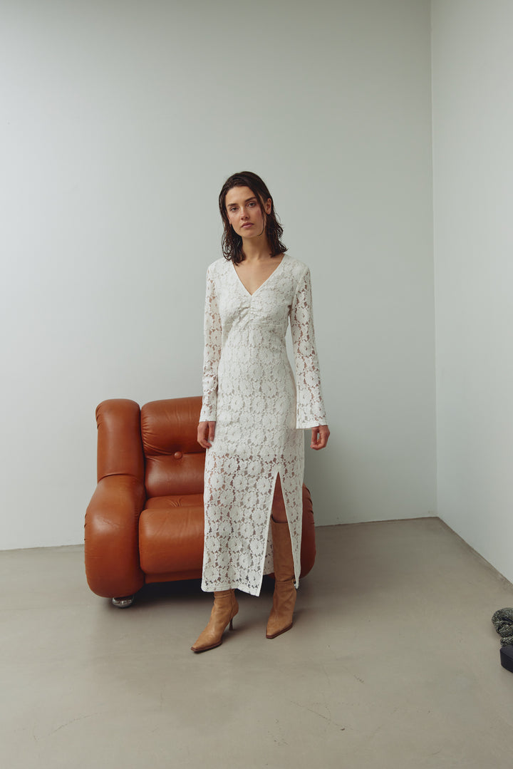 Kam Lace Dress, Ivory