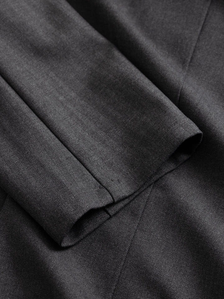 Maelle Shirt - Grey Herringbone