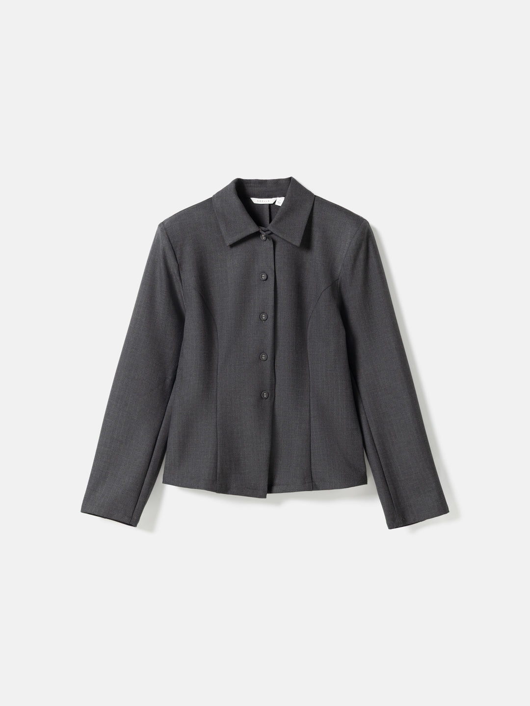 Maelle Shirt - Grey Herringbone