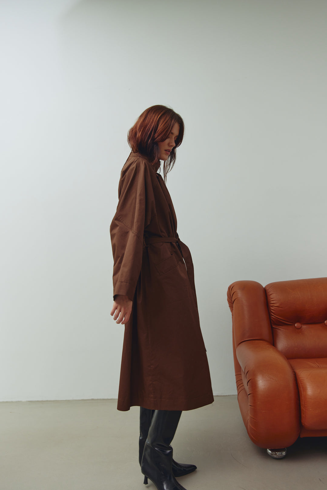 Cotton Coat, Brown
