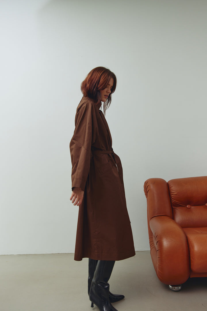 Cotton Coat, Brown