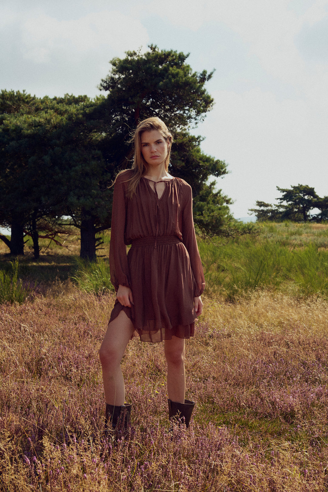 Mariel Dress, Chocolate