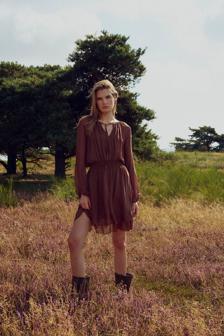 Mariel Dress, Chocolate