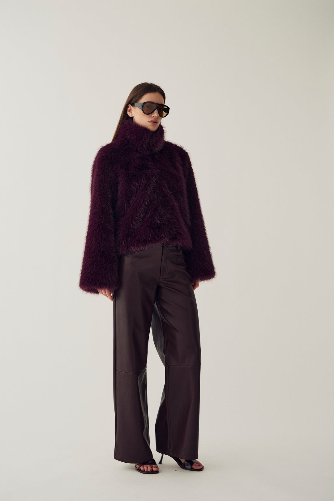 Marita Fur Jacket - Winter Bloom