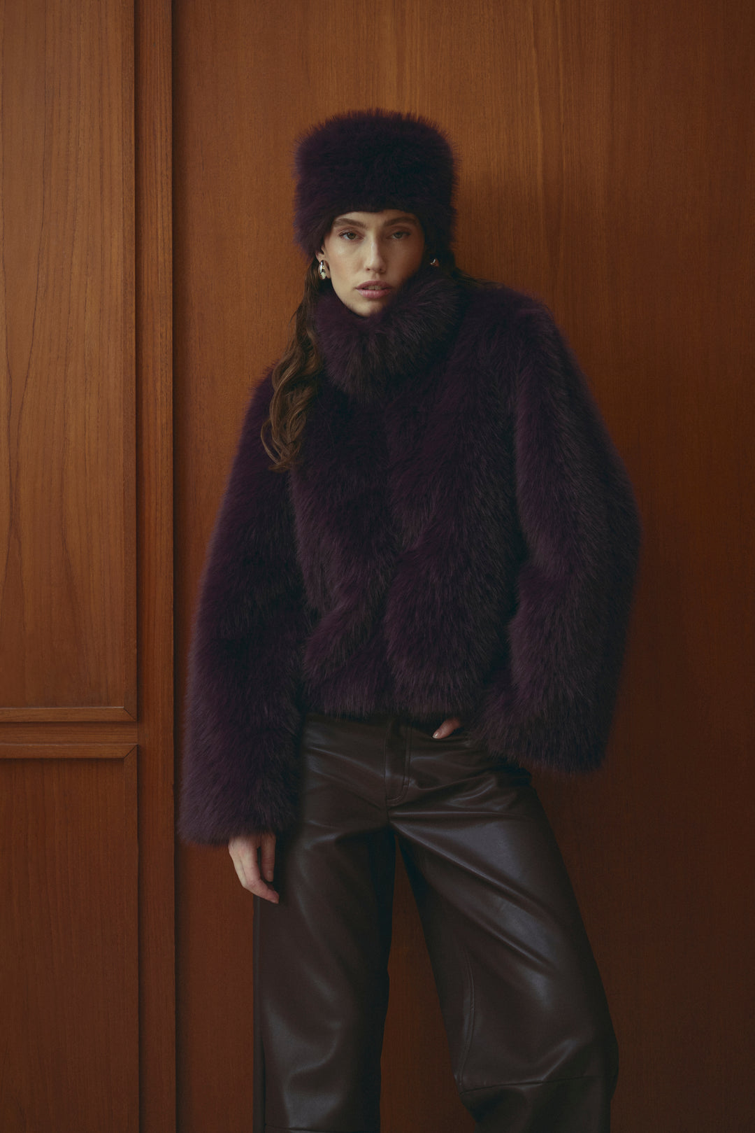 Marita Fur Jacket - Winter Bloom