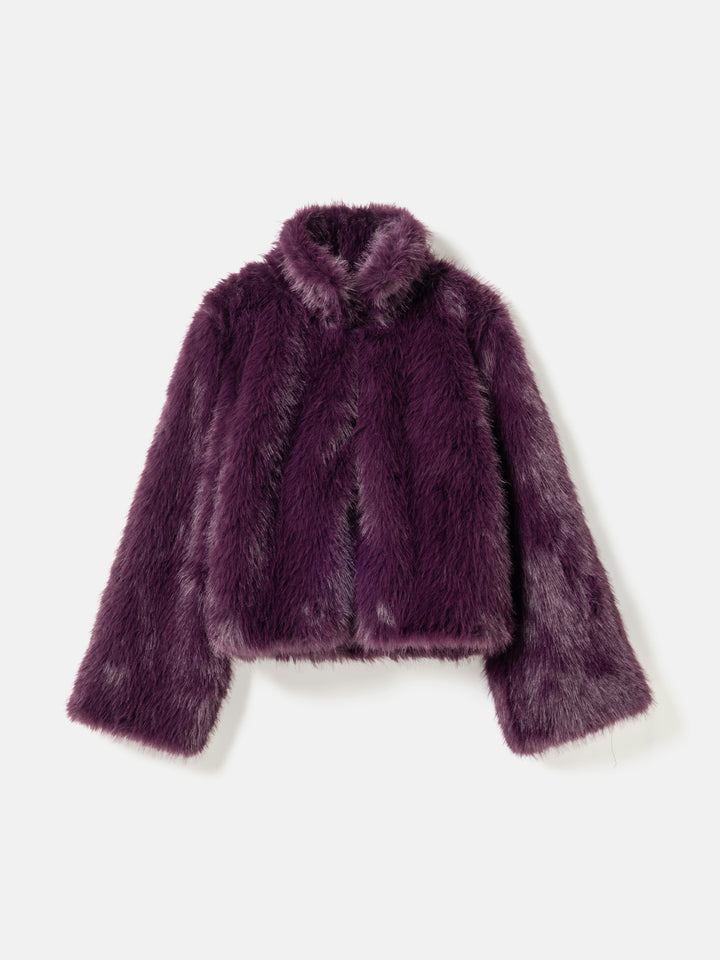 Marita Fur Jacket - Winter Bloom