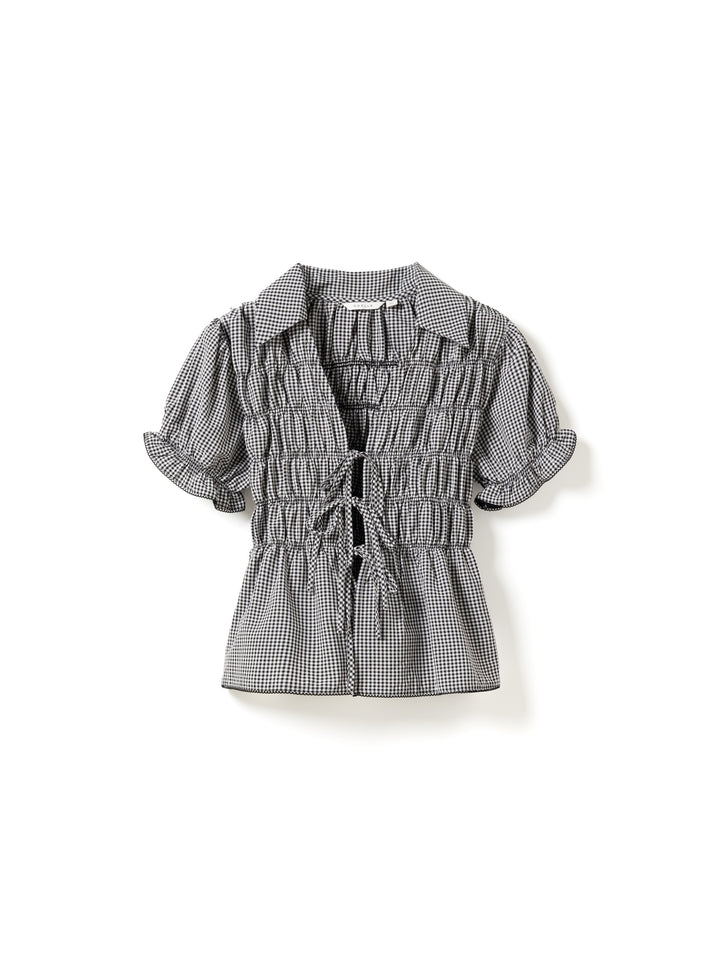 Marty Blouse, Black Check