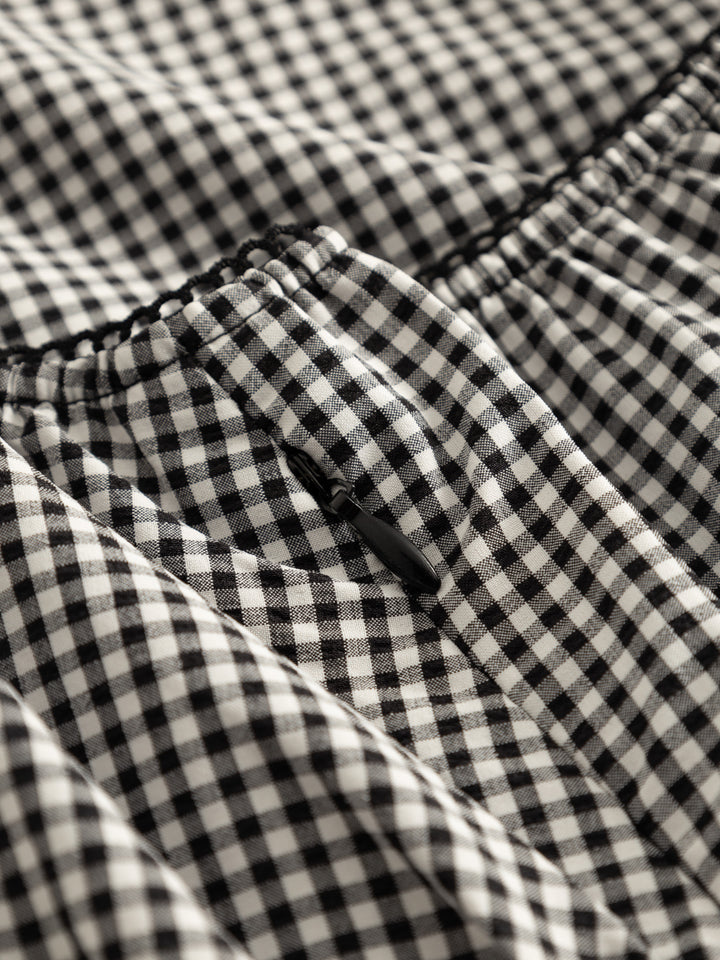May Dress, Black Check