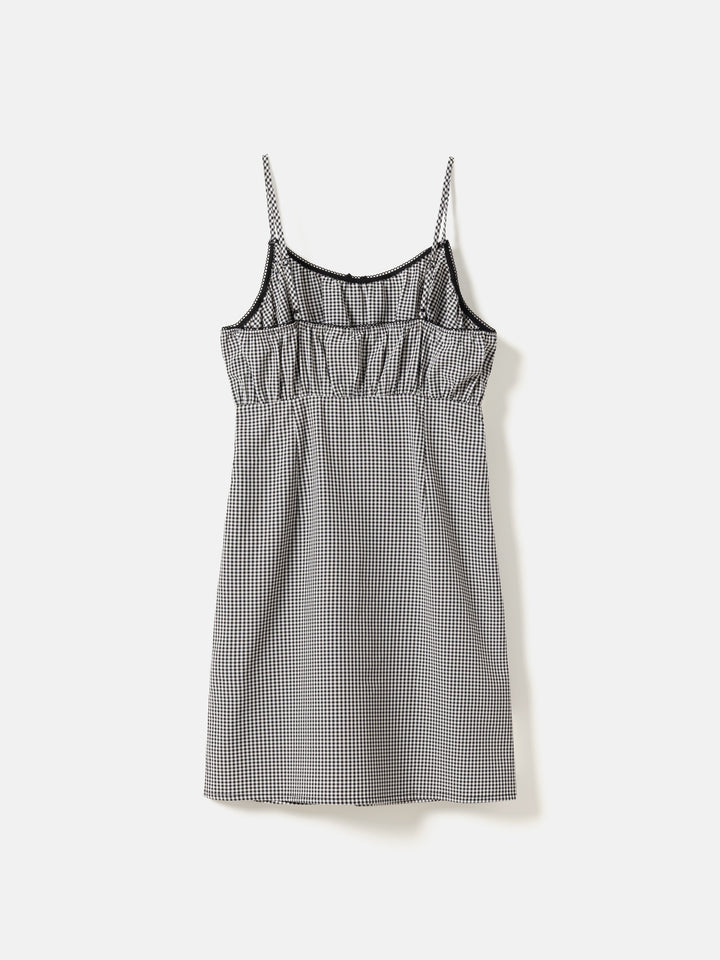 May Dress, Black Check